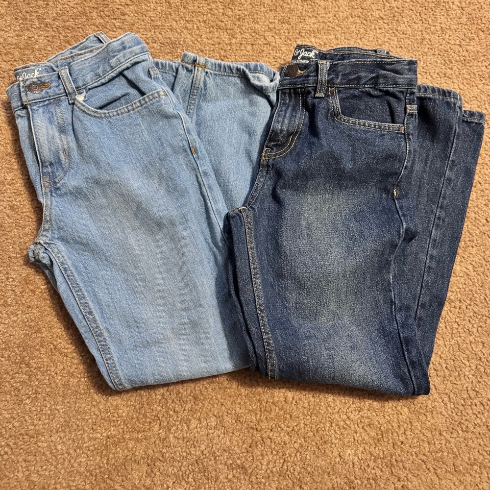 Cat & Jack boys  Jeans - Light Blue and Dark Blue relaxed straight